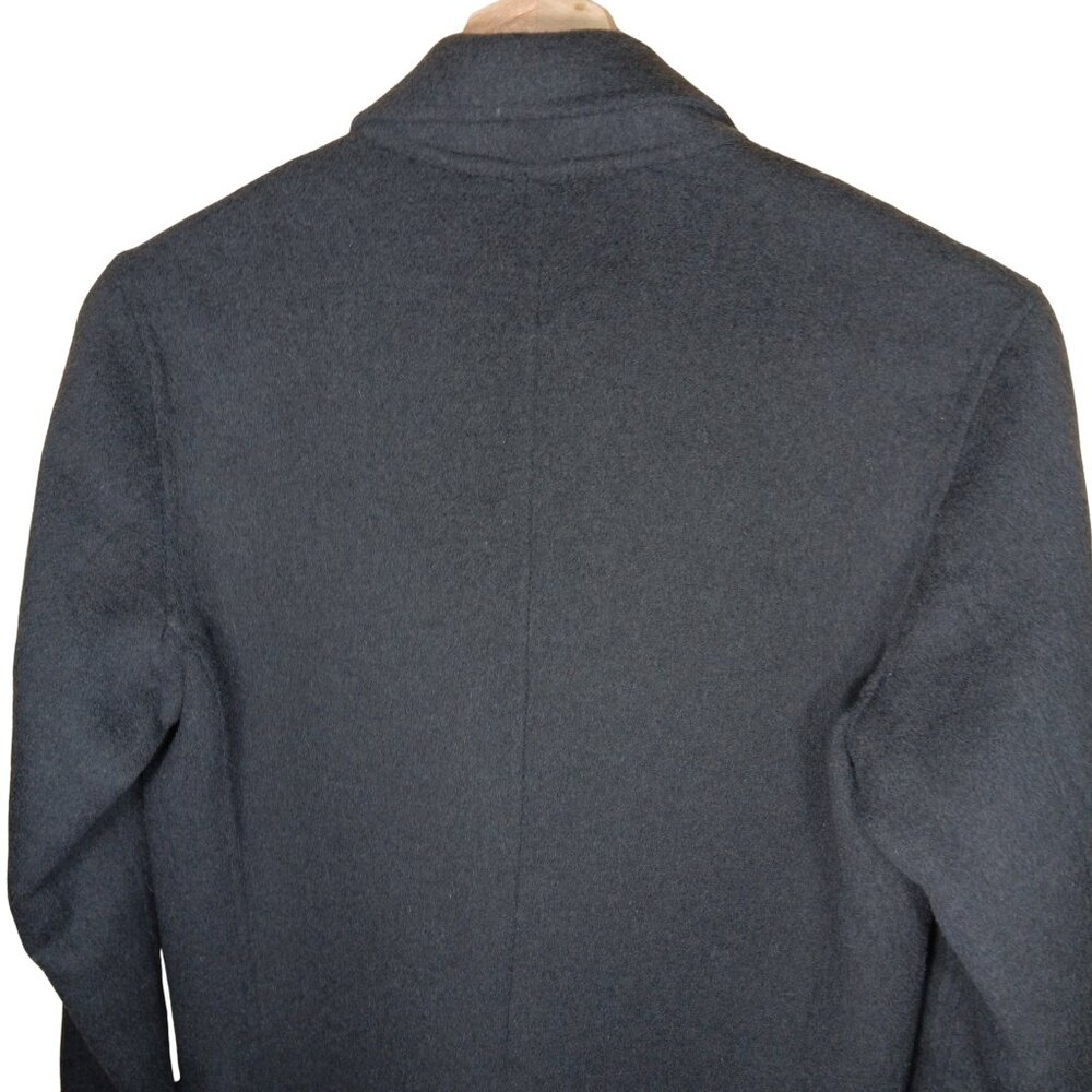 Sandro Wool Blend Long Single Breasted Trench Coat Jacket US 4 Small - Picture 7 of 9